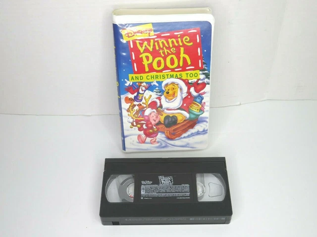 WINNIE THE POOH and Christmas Too VHS Tape Clamshell Walt Disney 1997 ...