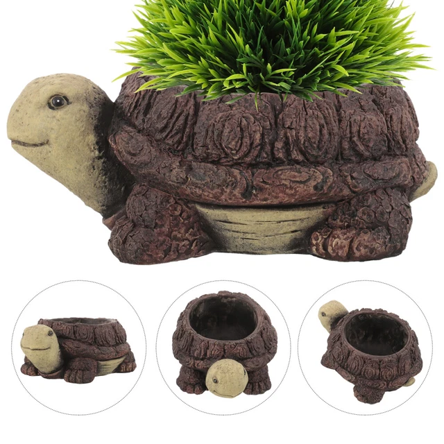 FIGURINE TORTUE DE jardin extérieur statue tortue de jardin aspect