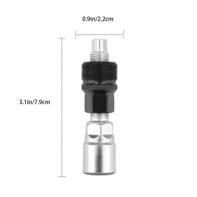 Alwaiiz Kit Extracteur Manivelle Vélo + Outil Boîtier Pédalier – 3 Pièces Acier Carbone Avec Clé 16 Mm – Démontage Facile Pédalier
