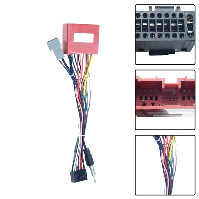 Adaptateur de Connecteur ISO 16 Broches - AKOZON - Pour Autoradios Kenwood - Plug and Play