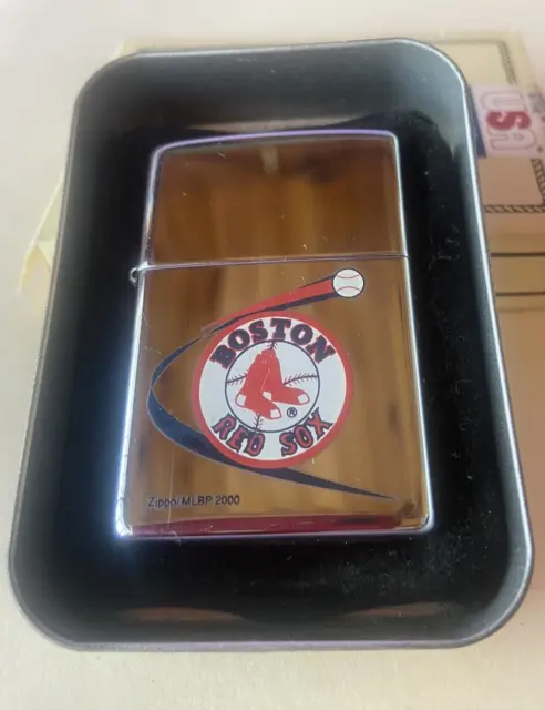 Rare Retired 2000 MLB Boston Red Sox Zippo Lighter