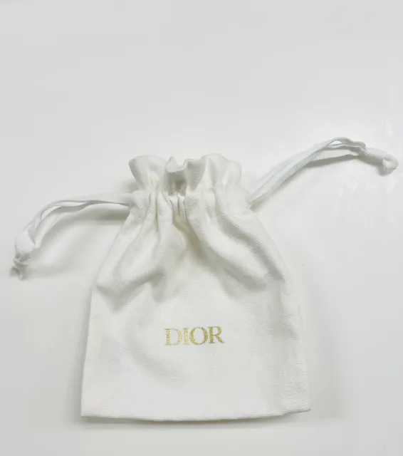 Christian Dior Beauty Dust Bag 6"x5" Small Mini Drawstring Pouch Brand New 2