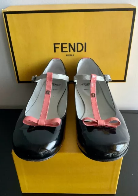 ***Fendi Patent Leather Girls Ballet Eu 36/Uk 3 Ex.cond***