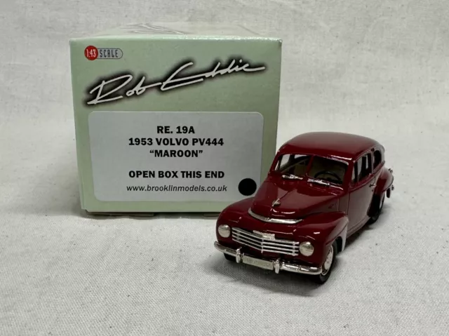 Rob Eddie 1953 Volvo PV444 Maroon RE19a 1/43