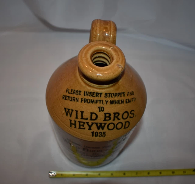 Vintage Wild Bros Heywood Jug Herbal Drinks for Health