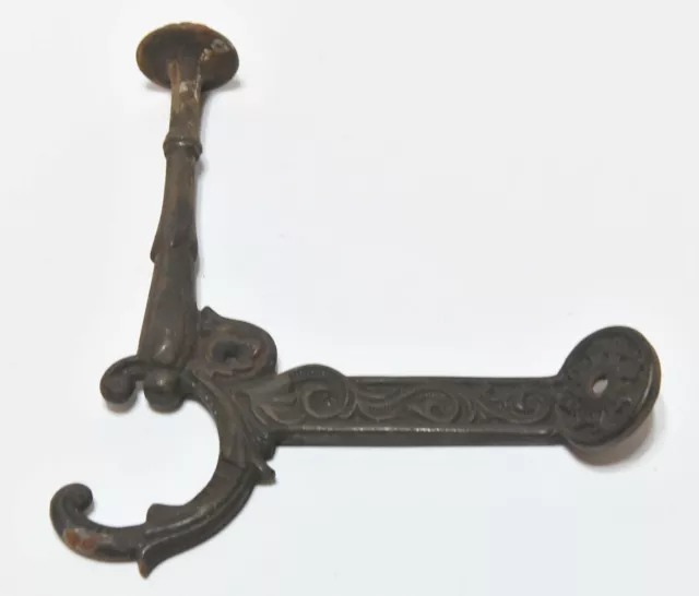 Vintage Victorian Style Wall Angle Mount Coat Or Hat Hook