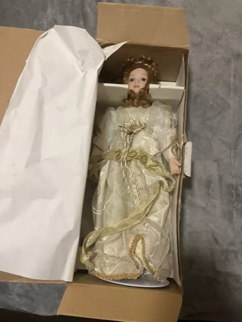 Angelica Heritage Signature Collection 2001 Porcelain Angel Doll In Original Box 3