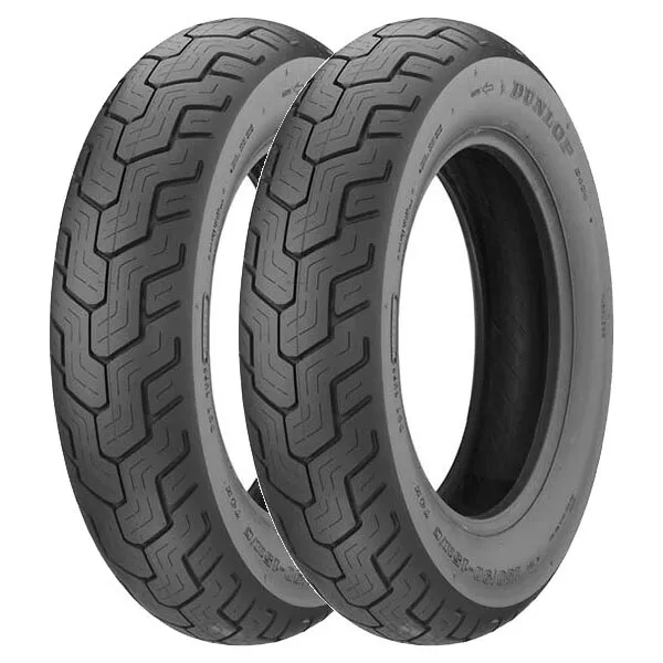 Tyre Pair Dunlop 90/90-17 49P + 140/90-15 70H D404