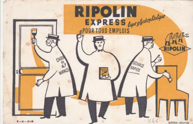 BUVARD ANCIEN - RIPOLIN EXPRESS laque glycérophtallique