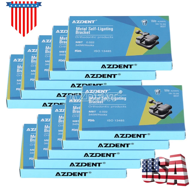 Staffe Metalliche Per Apparecchio Ortodontico 10 Confezioni Di Staffe Ortodontiche SANDENT Mini Roth 022" Slot 3 Ganci - Per Laboratori Dentali E Ortodontisti Boutons De Manchette - Foto 12