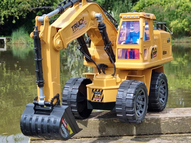 Rc Tractor Godderr Toddler Kids Remote Control Excavator Toys For