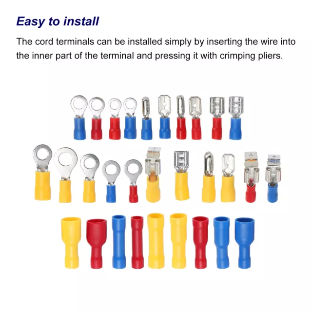 Elektrischer Anschlusss 430Stk Crimpklemme Crimp Anschluss für 1Set 3