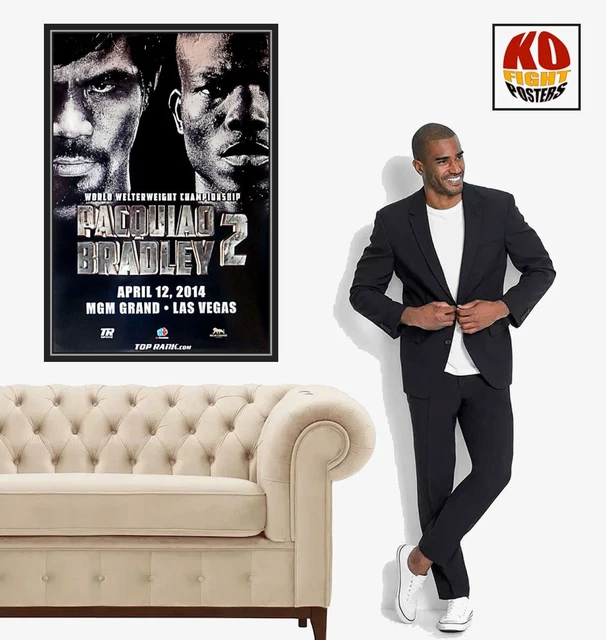 MANNY PACQUIAO vs. TIMOTHY BRADLEY (2): Original MGM Onsite Boxing Poster 10D