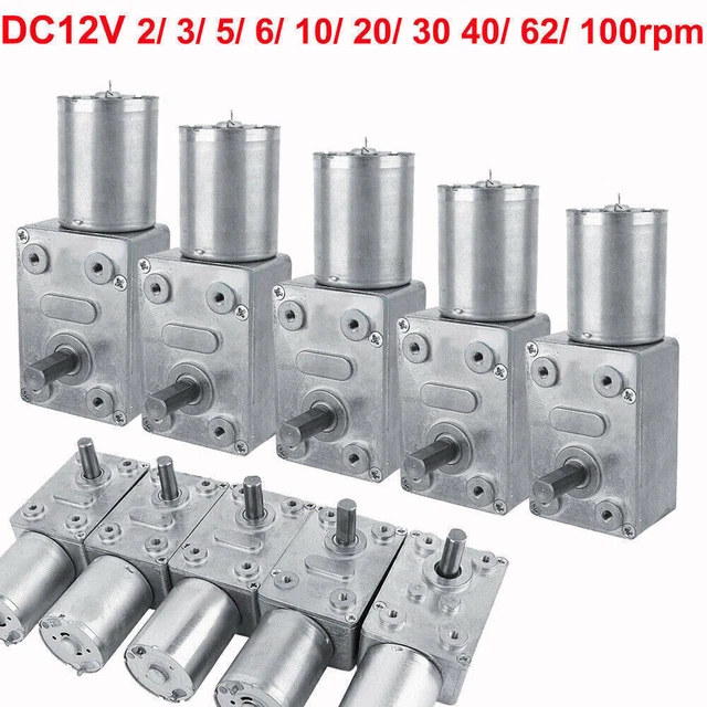 Produktbild von 120W DC 12V Schneckengetriebemotor – Selbsthemmend, NLRV-040, Übersetzung 1:50, 18mm Welle