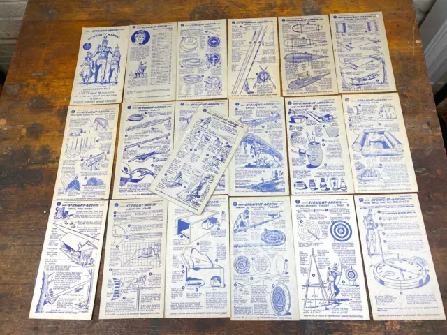 19 Premium 1950 NABISCO STRAIGHT ARROW Cards ~ Outdoors, Off the Grid Knowledge