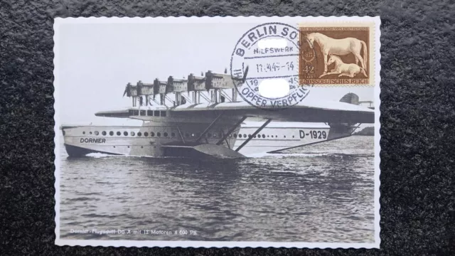 Postkarte Dornier-Flugschiff DoX mit 12 Motoren (Mi 899)