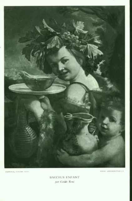 Buvard vintage Bacchus enfant jus de raisin Challand