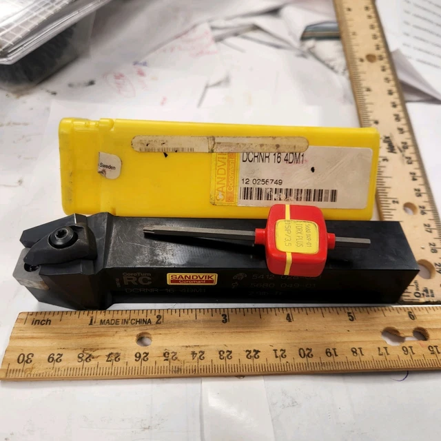 Sandvik DCRNR 16 4DM1  Indexable Tool Holder 1" Shank CNMG Insert, NEW SWEDEN