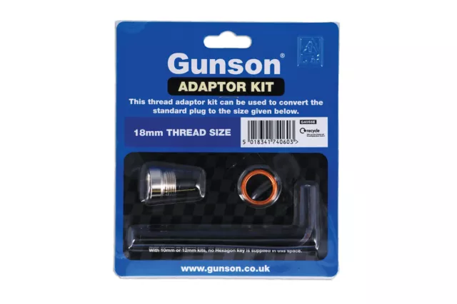 Gunson G4055E Colortune Adapter Set Kit 14mm/18mm Diagnosezündkerze NEU