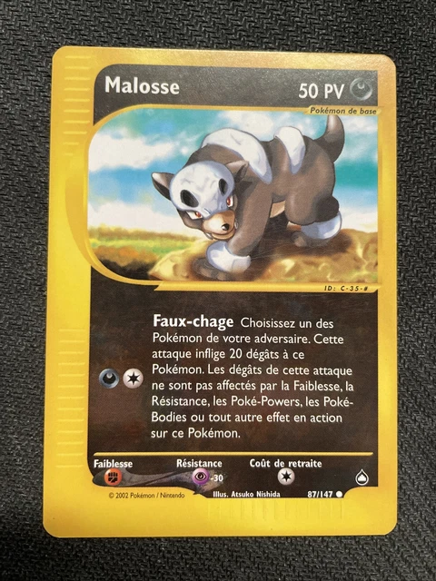 Malosse Commune - Pokemon 87/147 Aquapolis Proche Du Neuf Fr