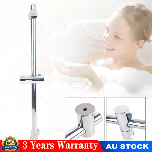 Stainless Steel Adjustable Slider Rail Bar Hand Shower Head Holder Bathroom Kit