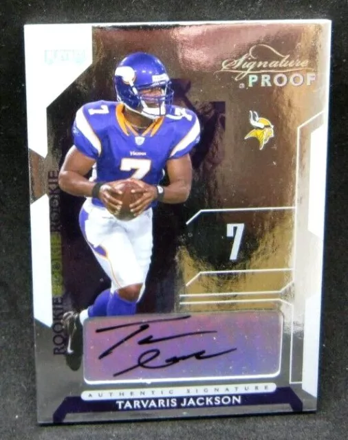 Tarvaris Jackson 2006 Playoff Signature Proof Foil#24/50 Rookie Auto!Vikings RC