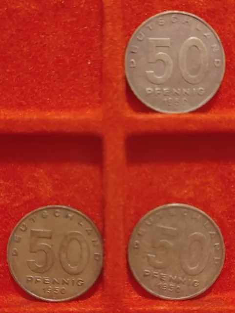 1 x 50 DDR Pfennig 1950 A  - in sehr schön - VINTAGE OSTALGIE