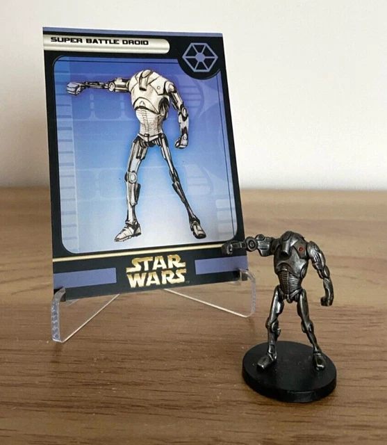 Figurine Star Wars Miniatures - Super Droïde De Combat N°40/60 - Occasion, Taille 4 Cm, Année 2005