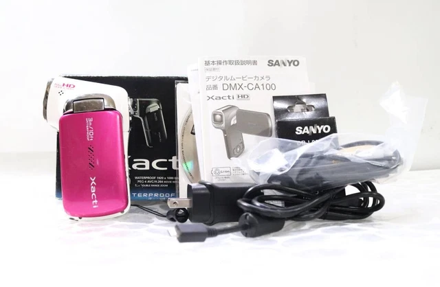 SANYO XACTI DMX-CA100 Waterproof Full HD Camcorder Black 14MP