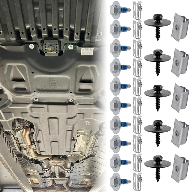 30 Pack Metal Engine Undertray Screws & Clips For Mercedes – Genuine Fit A2019900536