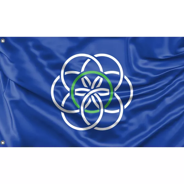 Earth Flag Unique Design, 3x5 Ft / 90x150 cm size, EU Made