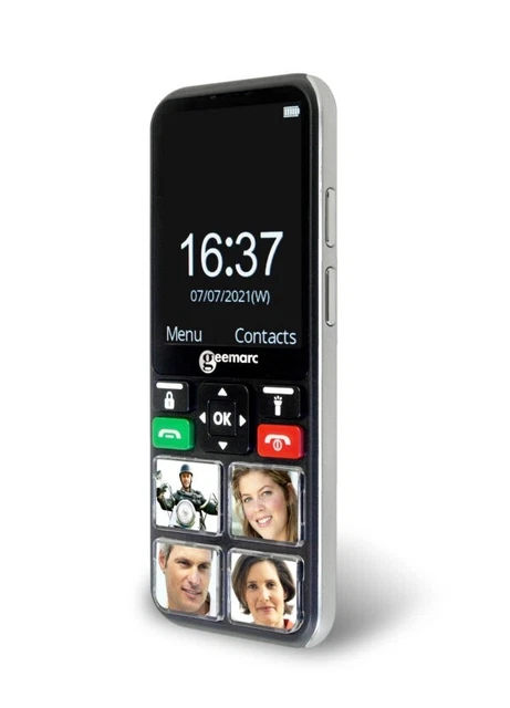 Geemarc - CL8000 Cellulare Amplificato e semplificato per anziani, con SOS e Wha