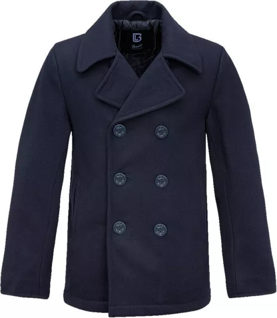 Caban Doppio Petto Japan Rags Blue Navy- L - Peacoat Trench Double Breasted Navy