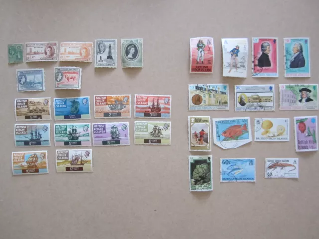 British Virgin Islands Selection of 31 Stamps - Mint & Used