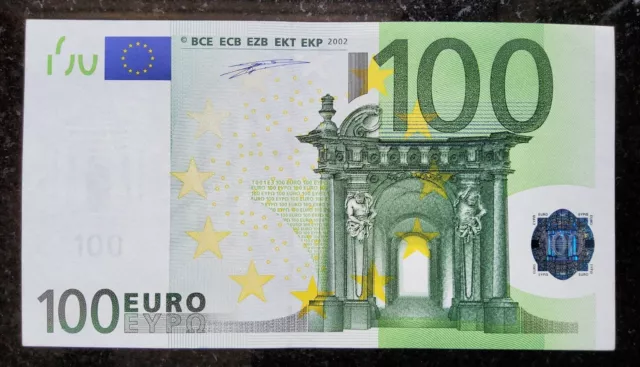Superbe Billet 100 Euros 2002 Wim Duisenberg BELGIQUE Z code Imprimeur T001