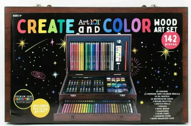 142 PIECES CREATE and Color Wood Art Set - Art 101 $28.80 - PicClick