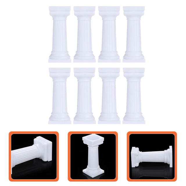 8 PIEZAS Pastel Soporte Pastel Romano Columna Pastel