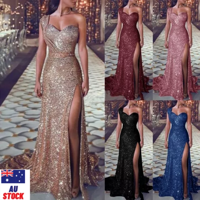 Prom Formal Wedding Evening Gown Long Bridesmaid Womens Ball Party Dresses