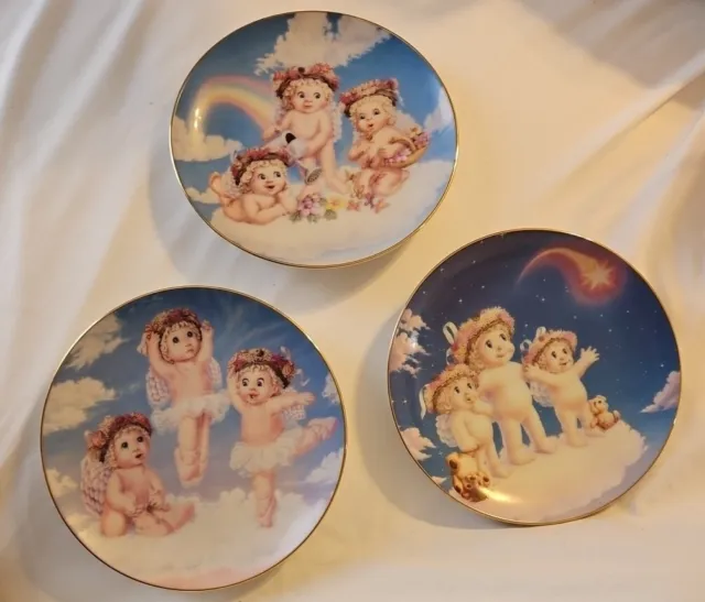 Hamilton Collection By Kristen From the Dreamsicles 1995 3 Plates