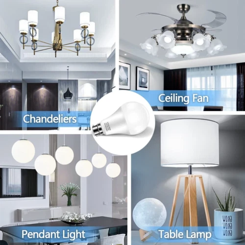 Plusluck B22 LED Glühbirnen 23W, Bajonett Glühbirne, kühlweiß 6000k 3