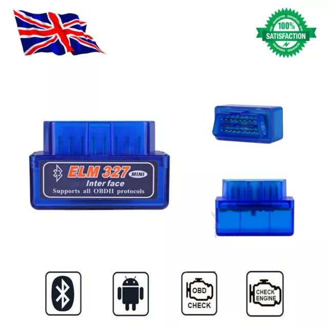 OBD2 ELM327 V2.1 Bluetooth Wireless Car Scanner Torque Auto Scan Android Tool