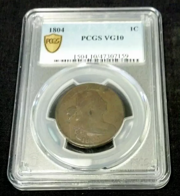 1804 Draped Bust Large Cent Pcgs Vg10 (2270)