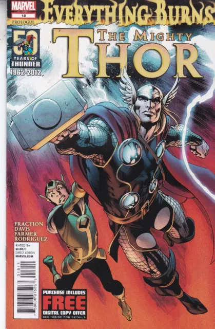 Marvel Comics Mighty Thor Vol. 1  #18 October 2012 Fast P&P Same Day Dispatch