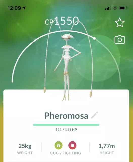 Pokémon Go New Ultra Beast~Pheromosa~ Unregistered ok ~ 30days service ~