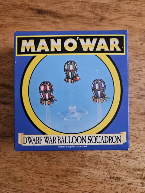 Warhammer Man o' War Dwarf War Balloon Squadron Boxed Metal OOP