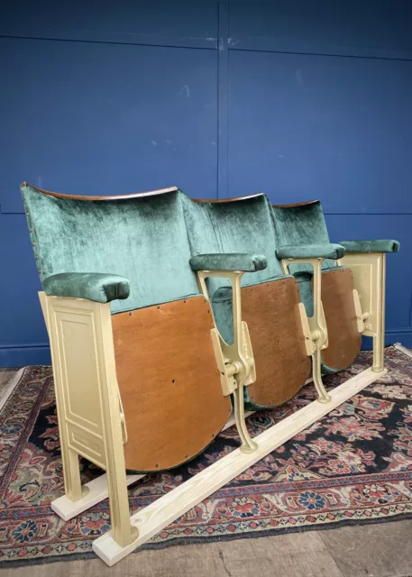 Three Bespoke Vintage 1930s Art Deco Cinema Seats - FULLY BESPOKE ORDER