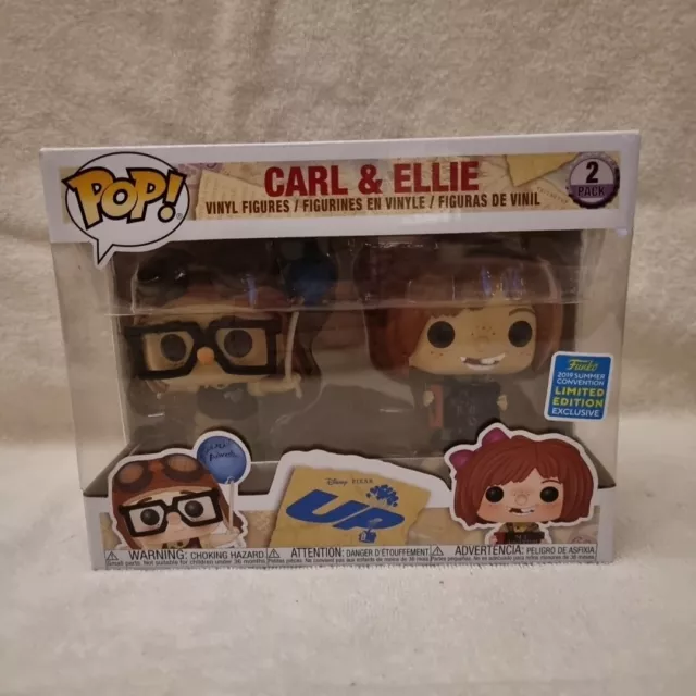 Carl And Ellie Disney Pixar UP Funko Pop - 2019 Summer Convention Exclusive