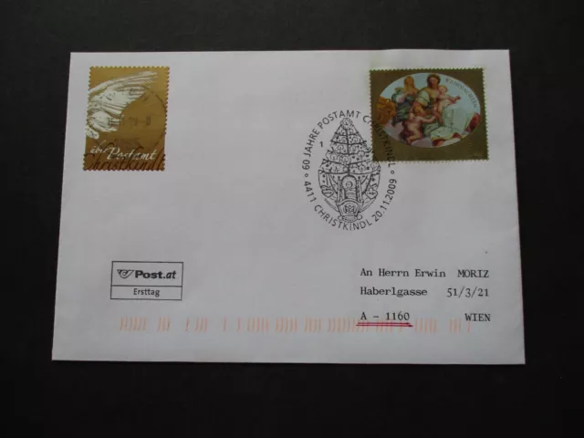 A368d) Christkindl FDC 20.11.2009 - UKZ 1 / LZ