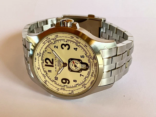 HAMILTON KHAKI AVIATION Qne H765150 Automatic Swiss Made REVISEE EUR 303 00 PicClick FR
