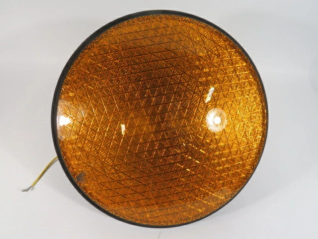 Leotek TSL-12Y-LX-IL3-A1-C Yellow Traffic Signal 80-135VAC SCRATCHED ! WOW !
